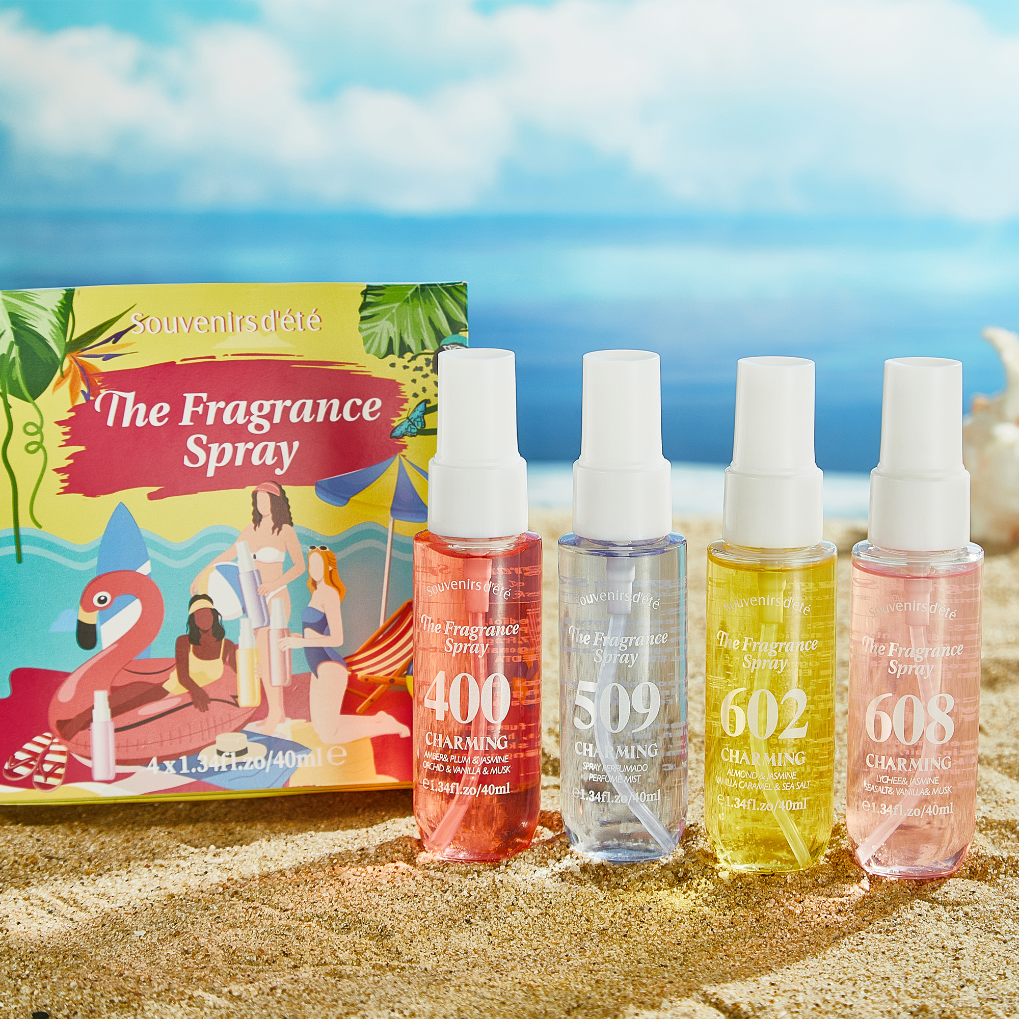 Perfume Fragrance Kit - 4pcs Digital perfume, fresh fragrance, lasting