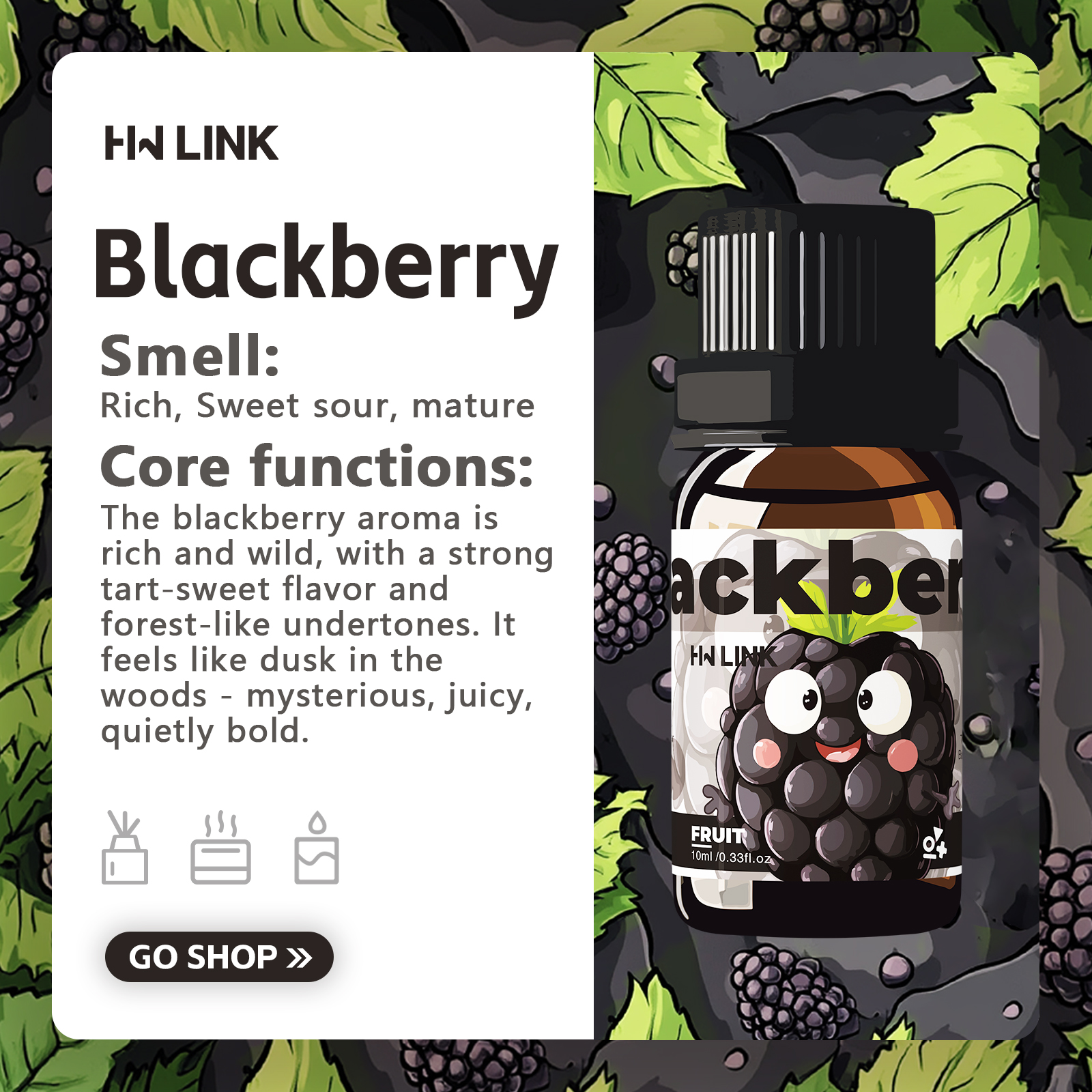 Blackberry Essential Oil Black - Perfume Fragrance World のレビューと価格