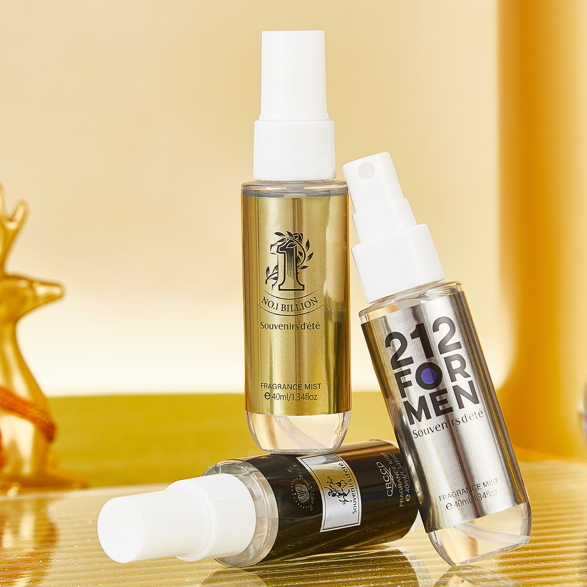 4pcs black gold men's perfume, - Perfume Fragrance Kit のレビューと価格