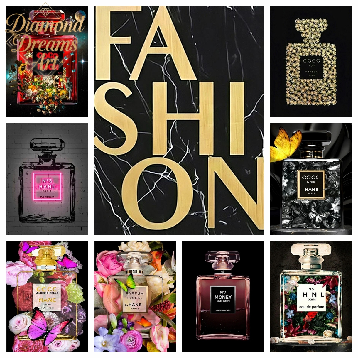 Frameless,Diy Diamond Art Pain - Perfume Fragrance Kit のレビューと価格
